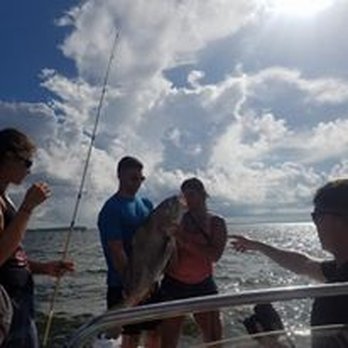 Fishing Made Ezy - 40lb Black Drum! - Boat Charters Near Me - Orange Beach, Alabama Fishing Made Ezy - 40lb Black Drum! - Boat Charters Near Me - Orange Beach, Alabama