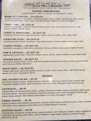 Menu photo 5 Sage Hills Bakery Wenatchee, WA