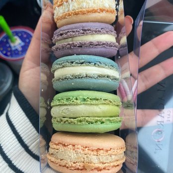 J M Global - Macaron flavors: coconut, lavender honey, Earl grey, matcha and chai tea. - Coffee & Tea Near Me - Chantilly, Virginia