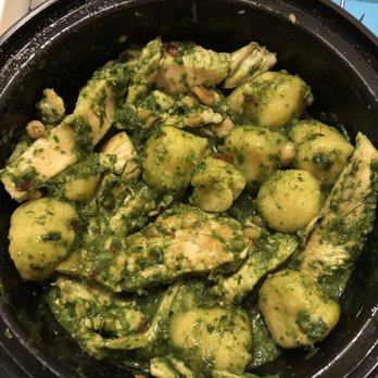 TreVi - Basil Pesto Gnocci with Pine Nuts, add Chicken--most chicken at the bottom. - Italian Near Me - Glenside, Pennsylvania