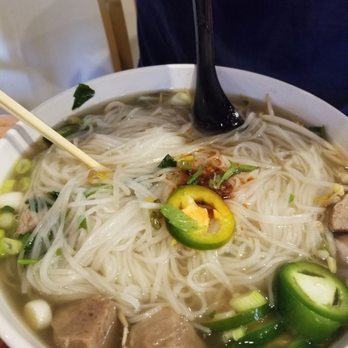 Pho Far East - Hubby's pho dac biet after he mixed it all up. Pho was delicious - Vietnamese Near Me - Raleigh, North Carolina Pho Far East - Hubby's pho dac biet after he mixed it all up. Pho was delicious - Vietnamese Near Me - Raleigh, North Carolina