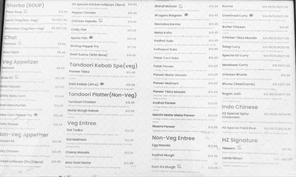 Menu photo 1 Hyderabadi Zaiqa New York, NY Menu photo 1 Hyderabadi Zaiqa New York, NY