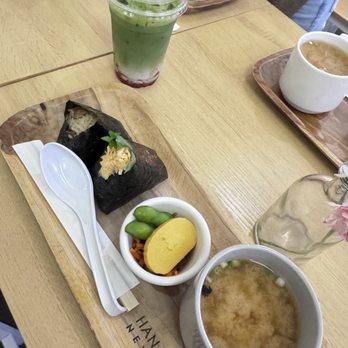 Hanamizuki Cafe - Suki-Yaki Rice Ball; Salmon onigiri - Cafes Near Me - New York, New York