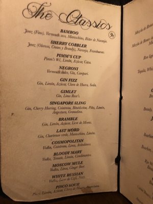 Menu photo 2 1862 Dry Bar Madrid, M
