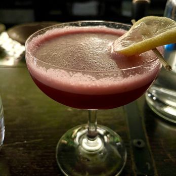 Claro - Le Club 16. El Buho Mezcal, Hibiscus Shrub, Ginger, Aquafaba, Lemon, Bitters - Mexican Near Me - Brooklyn, New York