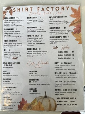Menu photo 2 Shirt Factory Medina, NY