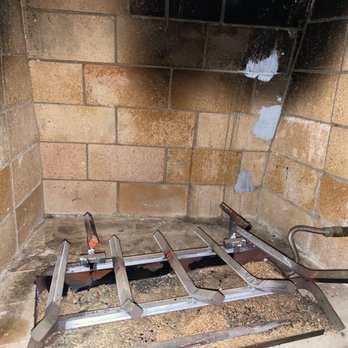 HVAC Miracles - Progress! Lots of cracks. It's a very old fireplace and had never been worked on. He was quick and efficient - Heating & Air Conditioning/HVAC Near Me HVAC Miracles - Progress! Lots of cracks. It's a very old fireplace and had never been worked on. He was quick and efficient - Heating & Air Conditioning/HVAC Near Me