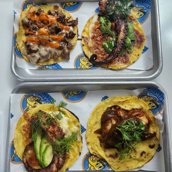 Mariscos El Submarino - Top Left: El Rey (4/5) Top Right: The Cracken (5/5) Bottom Left: The Cracken Bottom Right: El Enchilado (3.5/5) - Seafood Near Me - Jackson Heights, New York