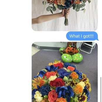 The Floral Basket - Top is what I asked for. The bottom is what I got. - Florists Near Me - San Antonio, Texas The Floral Basket - Top is what I asked for. The bottom is what I got. - Florists Near Me - San Antonio, Texas