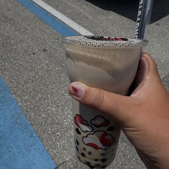 Kung Fu Tea - Large Taro Milk Tea - Bubble Tea Near Me - Port Charlotte, Florida