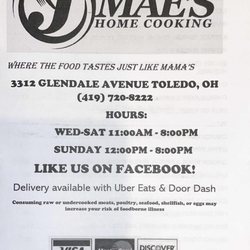 Menu cover