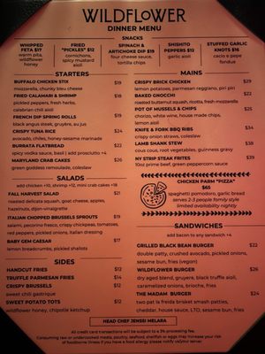 Menu photo 2 Wildflower New York, NY Menu photo 2 Wildflower New York, NY