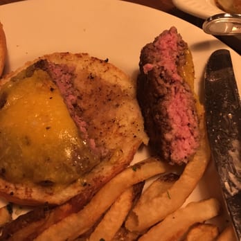 Bare Bones Steakhouse - Well done burger at Bare Bones. Hmmm - Steakhouses Near Me - Buford, Georgia