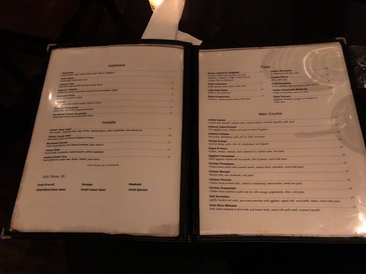 Menu photo 2 Toscana Cooperstown, NY