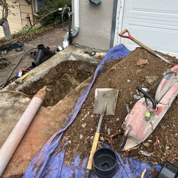 PJ Plumbing - Demo and prep for pulling in the new sewer lateral - Plumbing Near Me - Oakland, California PJ Plumbing - Demo and prep for pulling in the new sewer lateral - Plumbing Near Me - Oakland, California