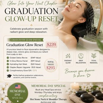 Seora Facial and Head Spa - Graduation Glow-Up Reset -- $239
(Total Value $293). Radiant glow & luxury relaxation.
Reserve Now:
www.seoraspa.com/book-now - Skin Care Near Me - La Puente, California Seora Facial and Head Spa - Graduation Glow-Up Reset -- $239
(Total Value $293). Radiant glow & luxury relaxation.
Reserve Now:
www.seoraspa.com/book-now - Skin Care Near Me - La Puente, California