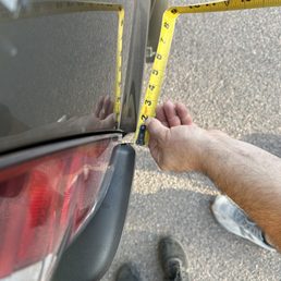 Bumper completely shifted (passanger)