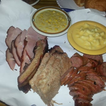 Blanco BBQ - Mixed plate with two sides just under $15 - Barbeque Near Me - San Antonio, Texas