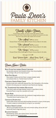 Menu photo 8 Paula Deen's Family Kitchen Branson, MO Menu photo 8 Paula Deen's Family Kitchen Branson, MO