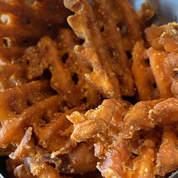 Root Down DIA - Sweet potato, waffle fries - New American Near Me - Denver, Colorado Root Down DIA - Sweet potato, waffle fries - New American Near Me - Denver, Colorado