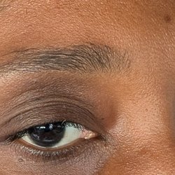 Perfact Brow Arch By Threading - There is a patch of hair at the top she can't see it.