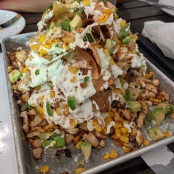 Bourbon's Kitchen & Cocktails - Nachos with avocado and chicken - Cocktail Bars Near Me - Framingham, Massachusetts Bourbon's Kitchen & Cocktails - Nachos with avocado and chicken - Cocktail Bars Near Me - Framingham, Massachusetts