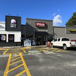 the parking lot of the store the parking lot of the store