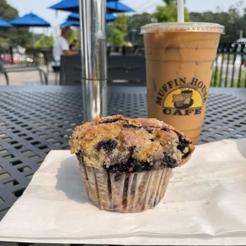 Muffin House Cafe - Iced coffee and blueberry muffin - Coffee & Tea Near Me - Westwood, Massachusetts Muffin House Cafe - Iced coffee and blueberry muffin - Coffee & Tea Near Me - Westwood, Massachusetts