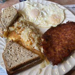 E&Z Restaurant - 2 Eggs over Med., Corned Beef Hash, Home-fries & Rye Toast