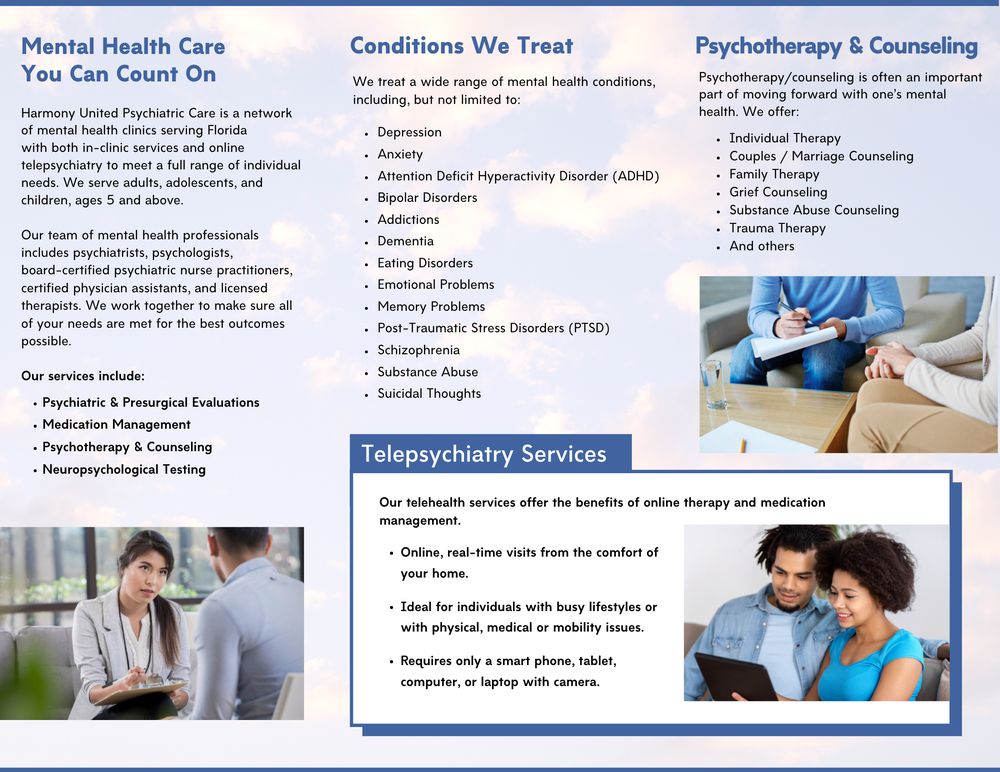 Harmony United Psychiatric Care - grief counselor in Tampa, FL