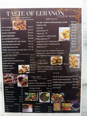 Menu photo 1 Taste Of Lebanon Eustis, FL Menu photo 1 Taste Of Lebanon Eustis, FL