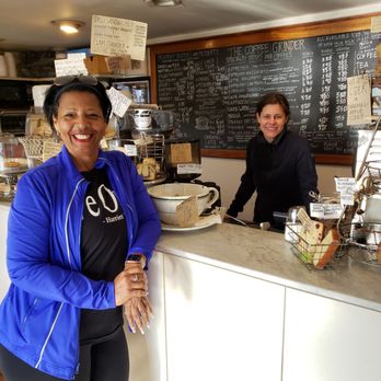 Coffee Grinder - This is what great customer service and a satisfied patron looks like. - Coffee & Tea Near Me - Newport, Rhode Island Coffee Grinder - This is what great customer service and a satisfied patron looks like. - Coffee & Tea Near Me - Newport, Rhode Island