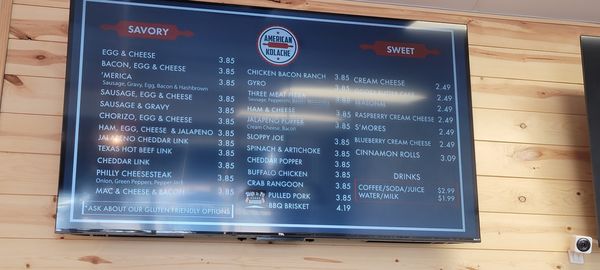 Menu photo 1 American Kolache Fort Wayne, IN