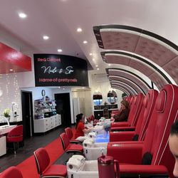 Red Carpet Nails and Spa - Pedicure lounge massage chairs