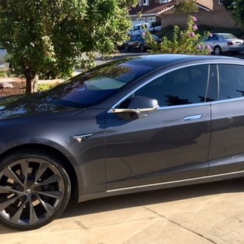 Extreme Autowerks - 2018 Tesla with Tint and front body film protector - Auto Detailing Near Me - Brea, California