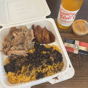 Los Hermanos - Arroz con gandules, abichuelas, plátano maduro, and pernil - Dominican Near Me - Washington, DC, District of Columbia Los Hermanos - Arroz con gandules, abichuelas, plátano maduro, and pernil - Dominican Near Me - Washington, DC, District of Columbia