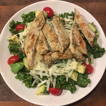 Tosti Cafe & Kitchen - Kale salad with grilled chicken - Coffee & Tea Near Me - Hoboken, New Jersey Tosti Cafe & Kitchen - Kale salad with grilled chicken - Coffee & Tea Near Me - Hoboken, New Jersey
