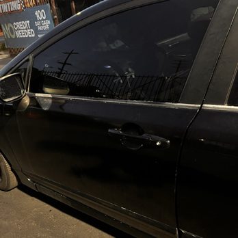 Preferred Stereo & Window Tint - Front Driver Door Window Tinted - Car Stereo Installation Near Me - Los Angeles, California