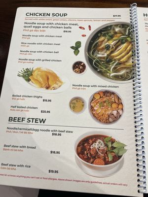 Menu photo 6 Pho Capital Richmond, BC
