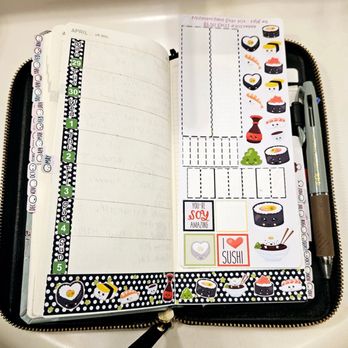 Mizmatched Star - Hobonichi weeks sushi sticker kit - Accessories Near Me Mizmatched Star - Hobonichi weeks sushi sticker kit - Accessories Near Me