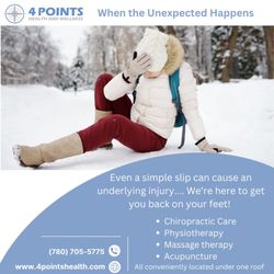 4 Points Health and Wellness - Our multi-disciplinary approach can help get you back on your feet again! If you've been in an accident or had a fall, we're here to help!