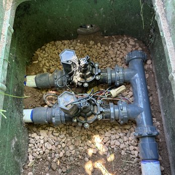 Red Rock Sprinkler Repair - Action manifold system and two lawn valves - Irrigation Near Me Red Rock Sprinkler Repair - Action manifold system and two lawn valves - Irrigation Near Me