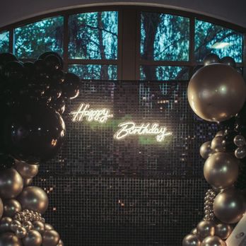 Anna's Balloons - Shimmery Wall Backdrop with LED Lights - Balloon Services Near Me Anna's Balloons - Shimmery Wall Backdrop with LED Lights - Balloon Services Near Me