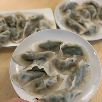 Best Dumplings - a person holding a plate of dumplings - Korean Near Me - Englewood, New Jersey