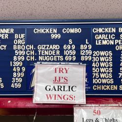 J J Fish & Chicken - Chicken Menu