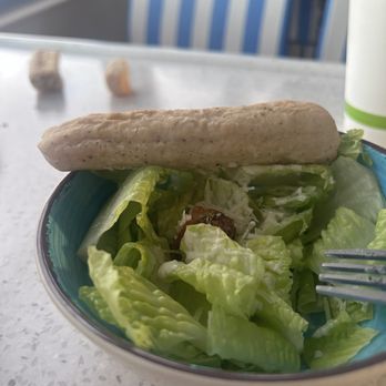 Calypso Sunset Dinner Cruise - Salad with soggy croutons and a hot as rock bread stick. - Boat Tours Near Me - Wailuku, Hawaii Calypso Sunset Dinner Cruise - Salad with soggy croutons and a hot as rock bread stick. - Boat Tours Near Me - Wailuku, Hawaii