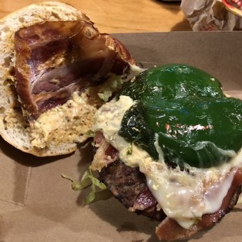Wraptitude Gourmet Wraps, Burgers & Beers - Inside gf Rattlesnake burger - Burgers Near Me - Welches, Oregon Wraptitude Gourmet Wraps, Burgers & Beers - Inside gf Rattlesnake burger - Burgers Near Me - Welches, Oregon