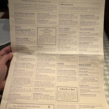 Dishoom - Menu - Indian Near Me - London, XGL