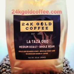 24K Gold Coffee - GREAT fresh fair trade coffee