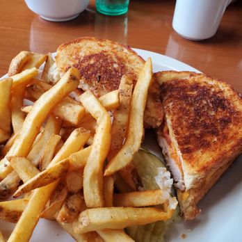 Peppermints Restaurant - Chicken with Bacon Sandwich and Fries - Burgers Near Me - Henrietta, New York